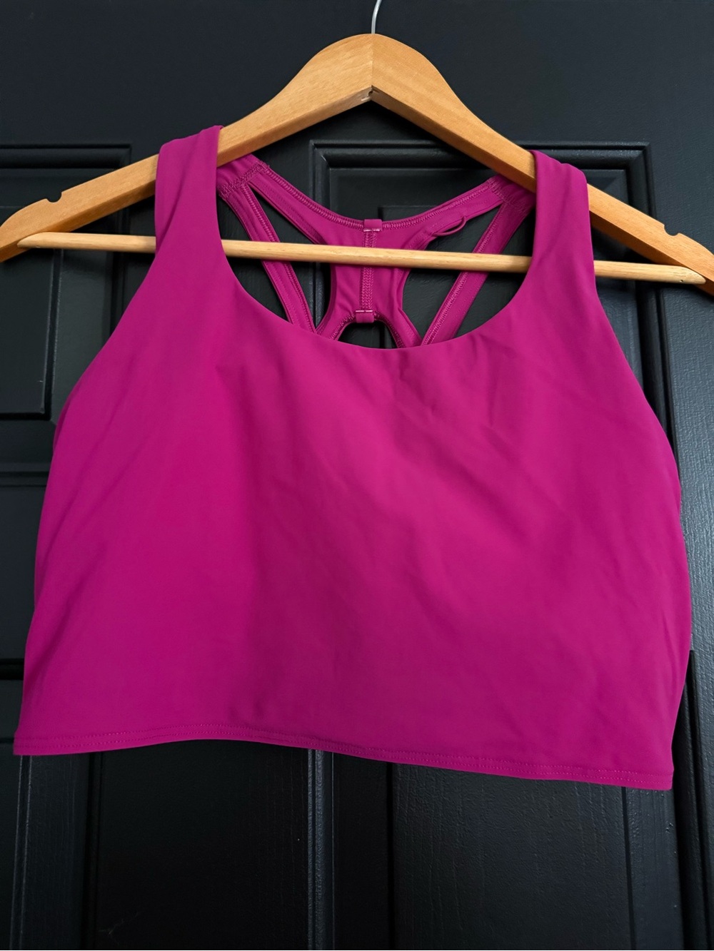 Women's Magenta Racerback Crop Sports Bra Top size 10?